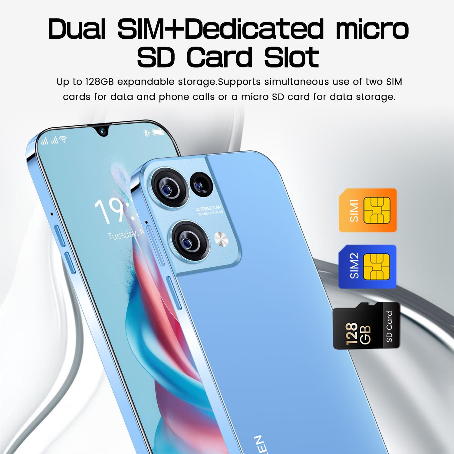 Amazon.com: Unlocked Cell Phone, Android 13 Mobile Phones 6.49inch