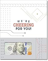 Vista 77 de Tarjeta de boda, con dos aperturas de tira para desgarrar, con ventana de plástico transparente que deja ver dinero, cheques o tarjetas de regalo