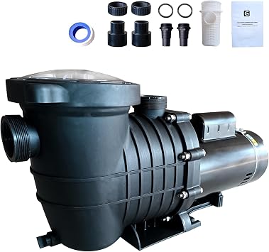 1.5HP 2-Speed Swimming Pool Pump for Above/In Ground Pools 220V Self-Priming, 1100W Copper Motor | Ultra Quiet, Energy Efficient | Includes Strainer Basket