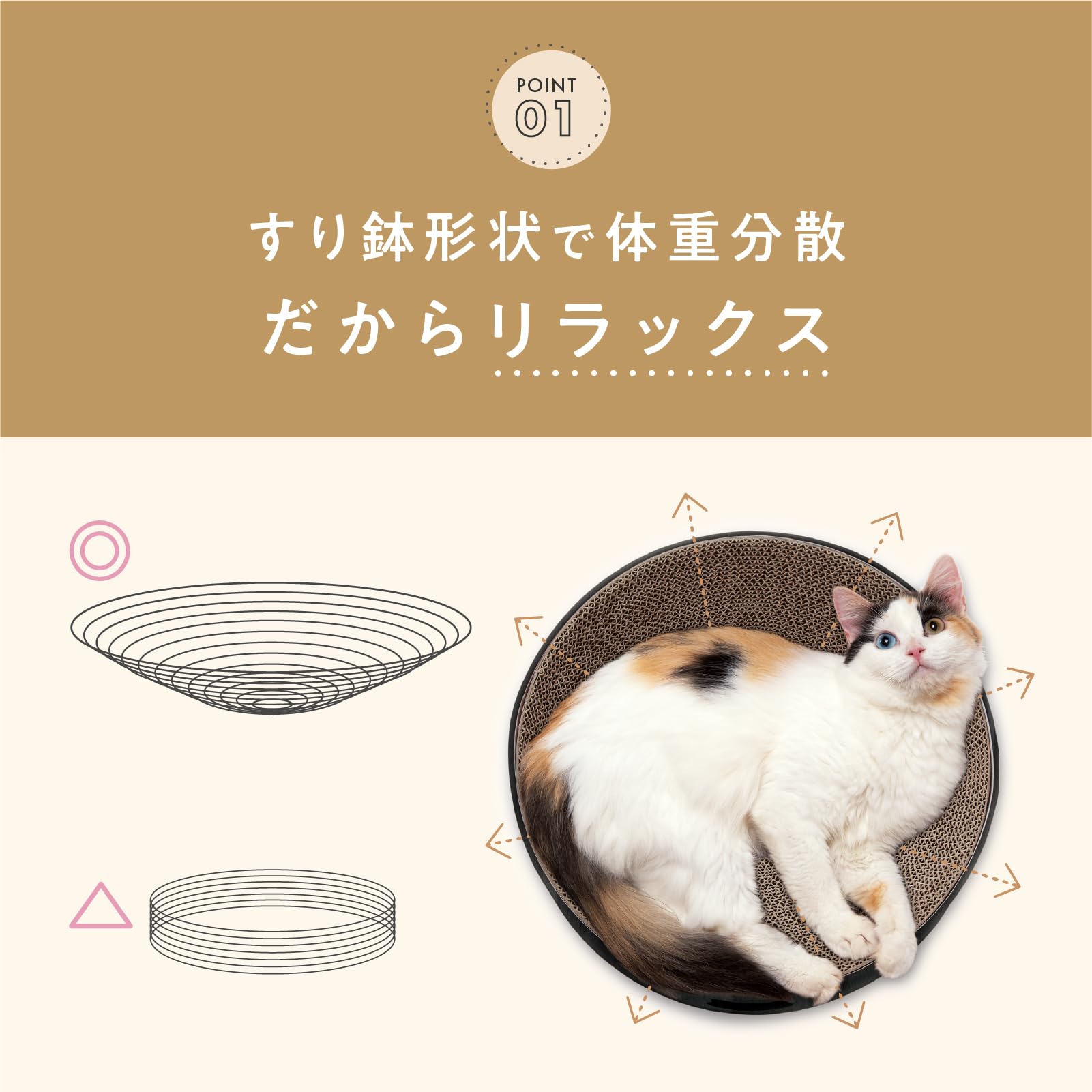 Amazon | 猫壱 バリバリボウル 爪研ぎ 交換用 2個セット ダーク