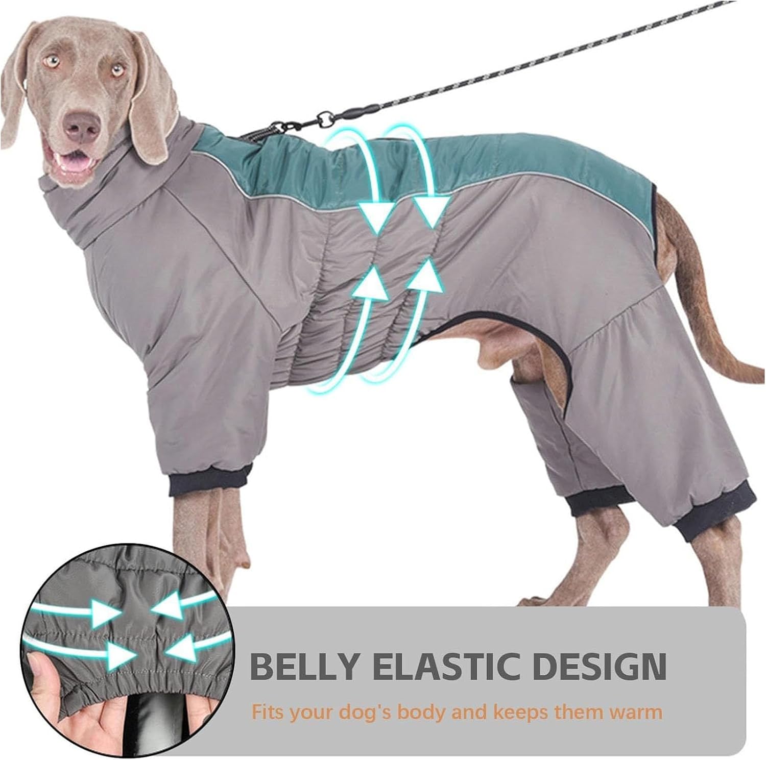 寒い天候のペットの暖かいコートミディアム、冬用の犬用スノージャケットベスト、ジッパー付きの反射防水犬用ジャケット、寒い天候の屋外活動