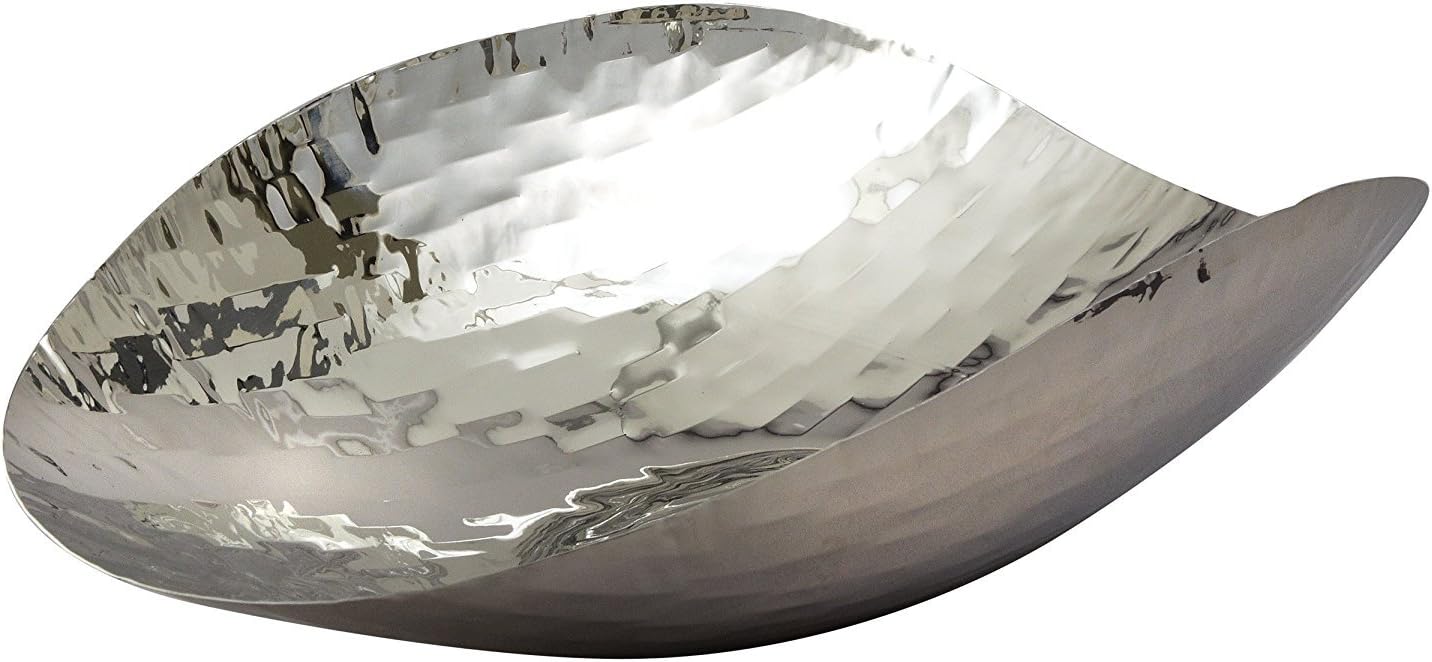 Elegance Silver Large Kasa Bowl, 17 X 10.75 X 4.5