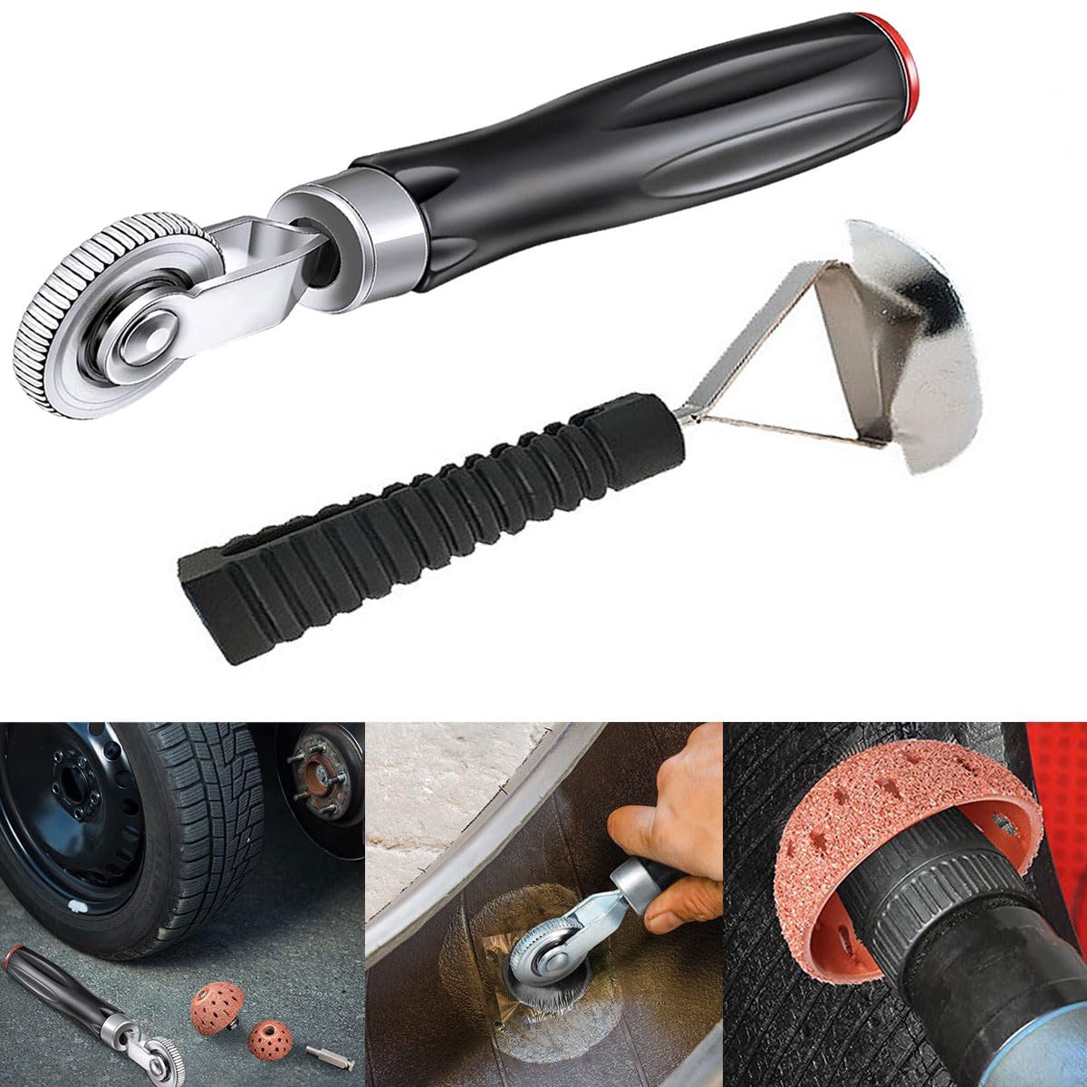 Tire Repair Patch Tools, Tire Patch Roller And Tire Buffer - View #4