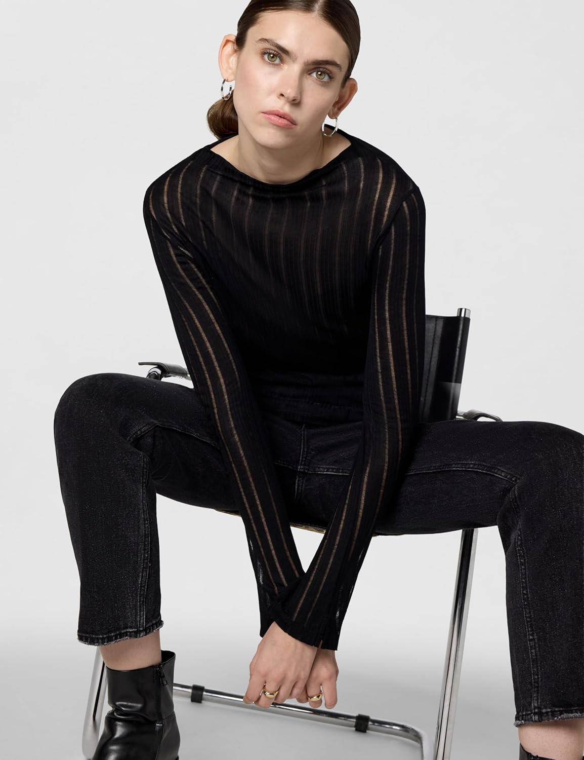 Allsaints Womens AKI Ls Tee - Image 2