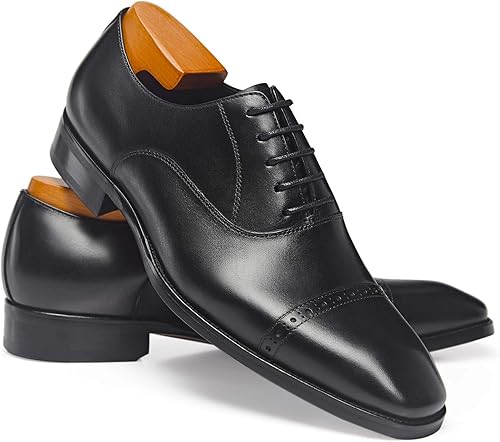 Miniatura 3 de Zapatos de vestir cómodos y formales Oxford para hombre de cuero genuino