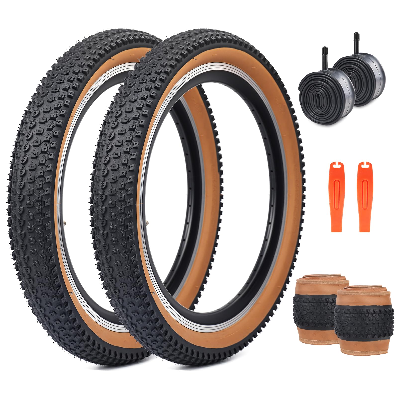 ZUKKA Pneumatico per bici 20/24/26/27,5/29 x 2,125 pneumatico per bici da mountain bike pieghevole per mountain bike, per bambini