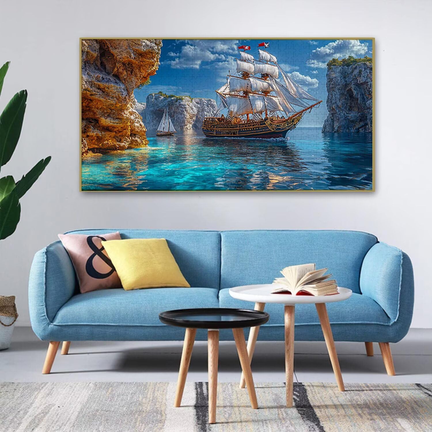 Puzzle dla dorosłych 1100 sztuk, łamigłówka krajobrazowa łamigłówka, trudne, wymagające, puzzle idealnie pasują, napis na plecach, prezent dla osób starszych (87x42cm) v-221