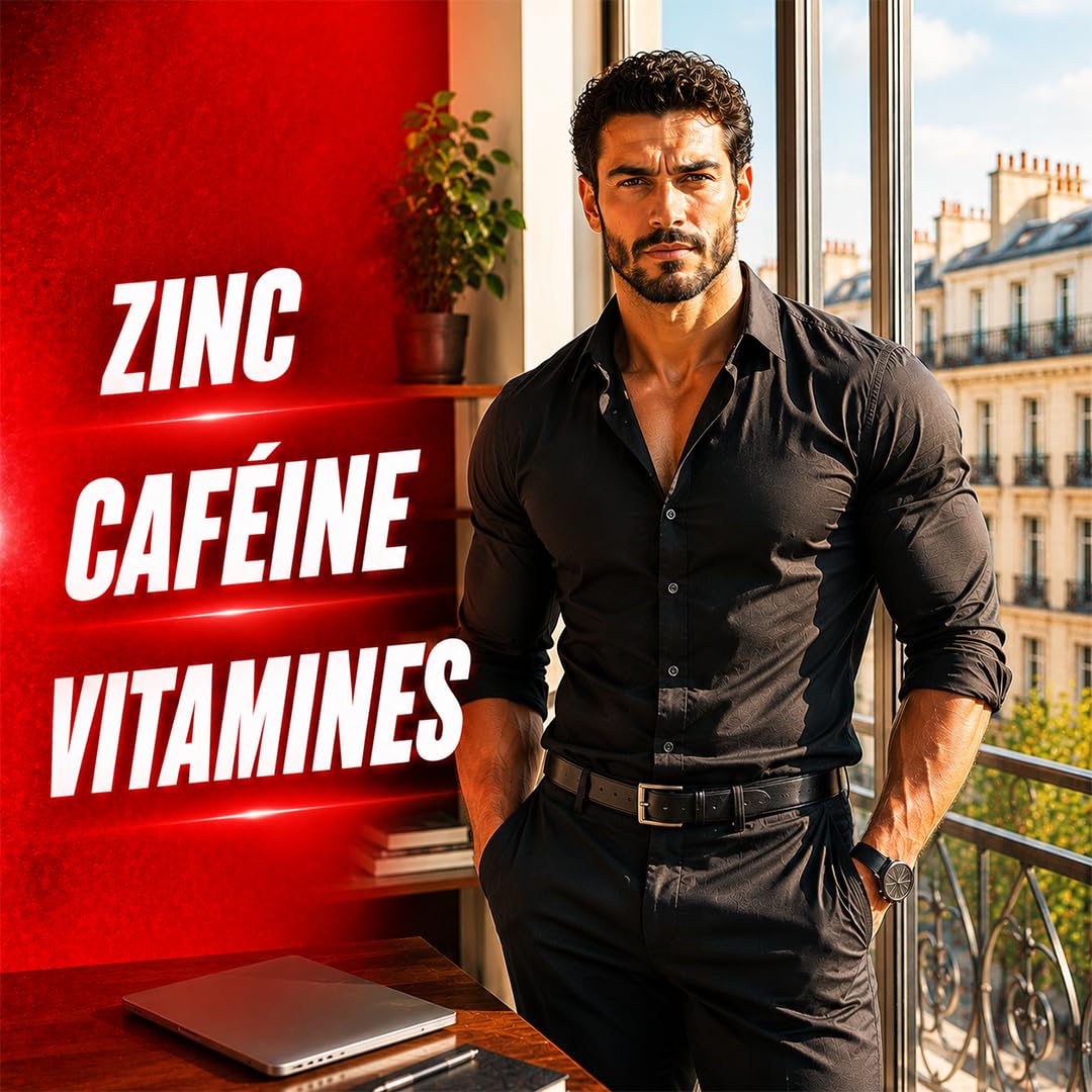 TRYVITE | Formule TESTO | Routine Active, Sport, & Moments Importants | Maca, Ginseng, Cola, Caféine, Zinc & Vitamines | 90 Gélules Végétales