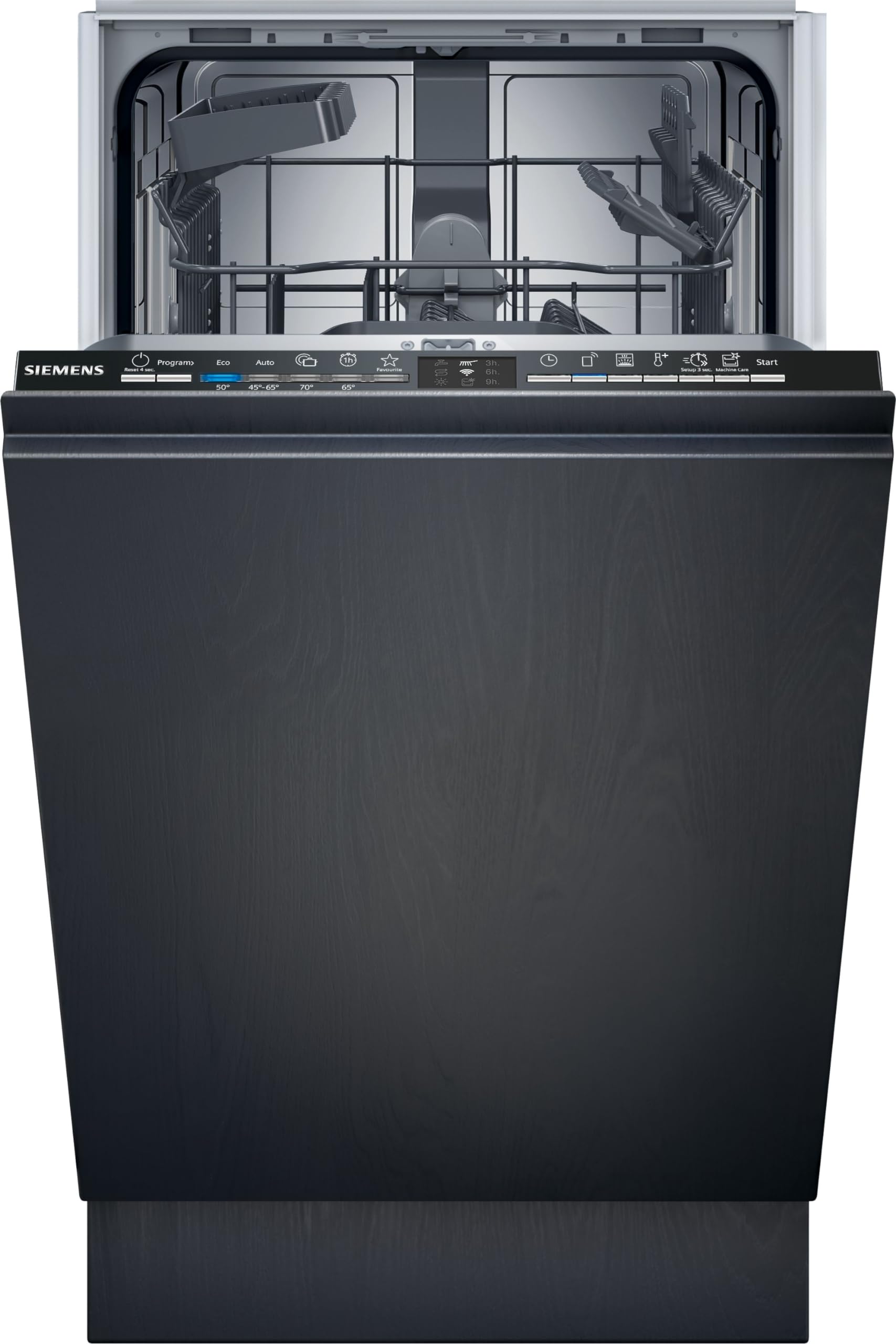 Siemens SR61HX16KE iQ100 Vollintegrierter Geschirrspüler 45 cm, varioSpeed Plus, Besteckkorb, Home Connect