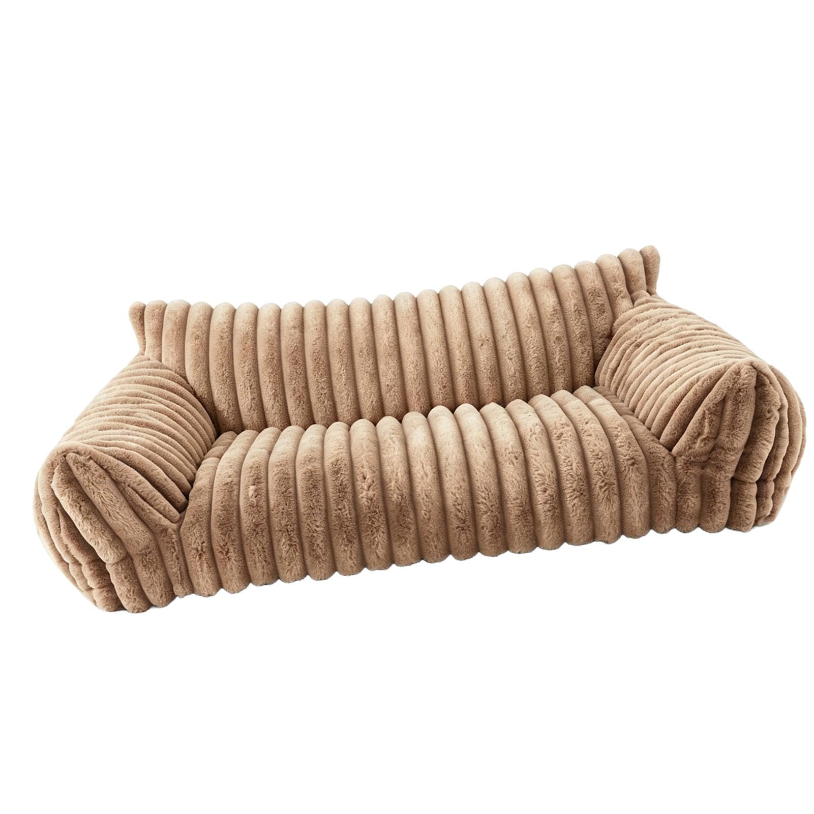 Sofá ergonómico para perros con respaldo acolchado suave y diseño cálido M