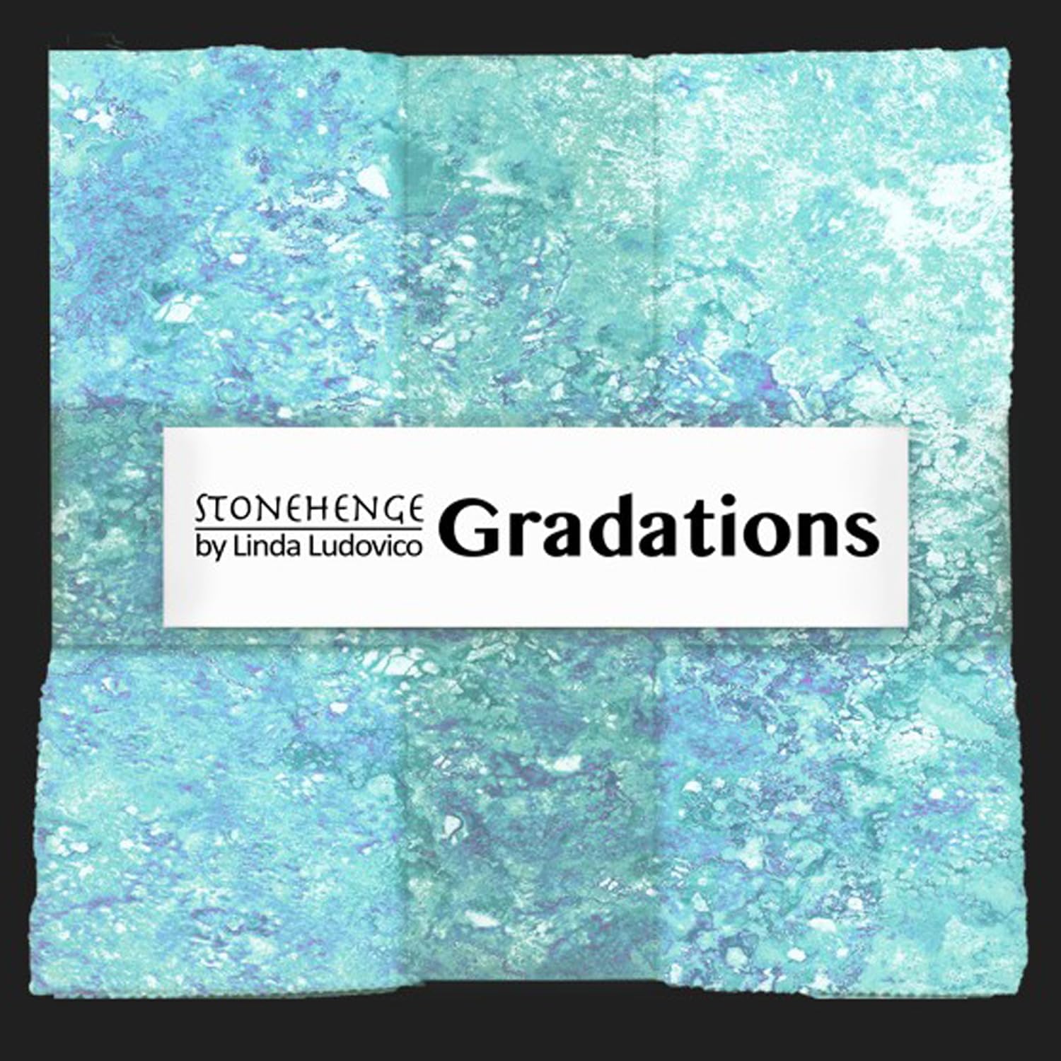 Northcott Stonehenge Gradations Fabric Strips - 10 Inch Squares Fabric Layer Cakes for Quilting - Midnight