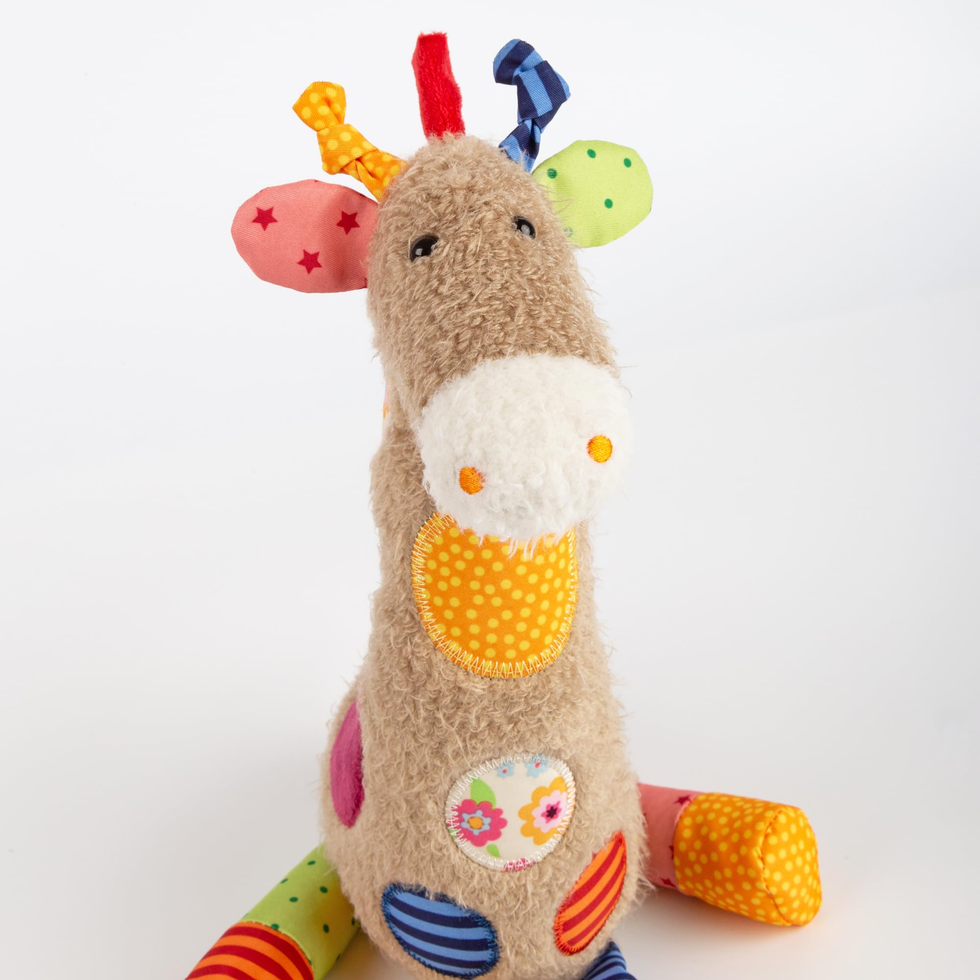 Sigikid Peluche Riccio Patchwork Sweety 23 Cm - Morbido Giocattolo In Tessuti Colorati Per Neonati E Bambini 0-8 Anni