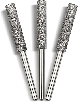 CBN Chainsaw Sharpener Bits, 5/32 Inch, 3-Pack, for Carbide & Steel Chain Saws 5/32 inch