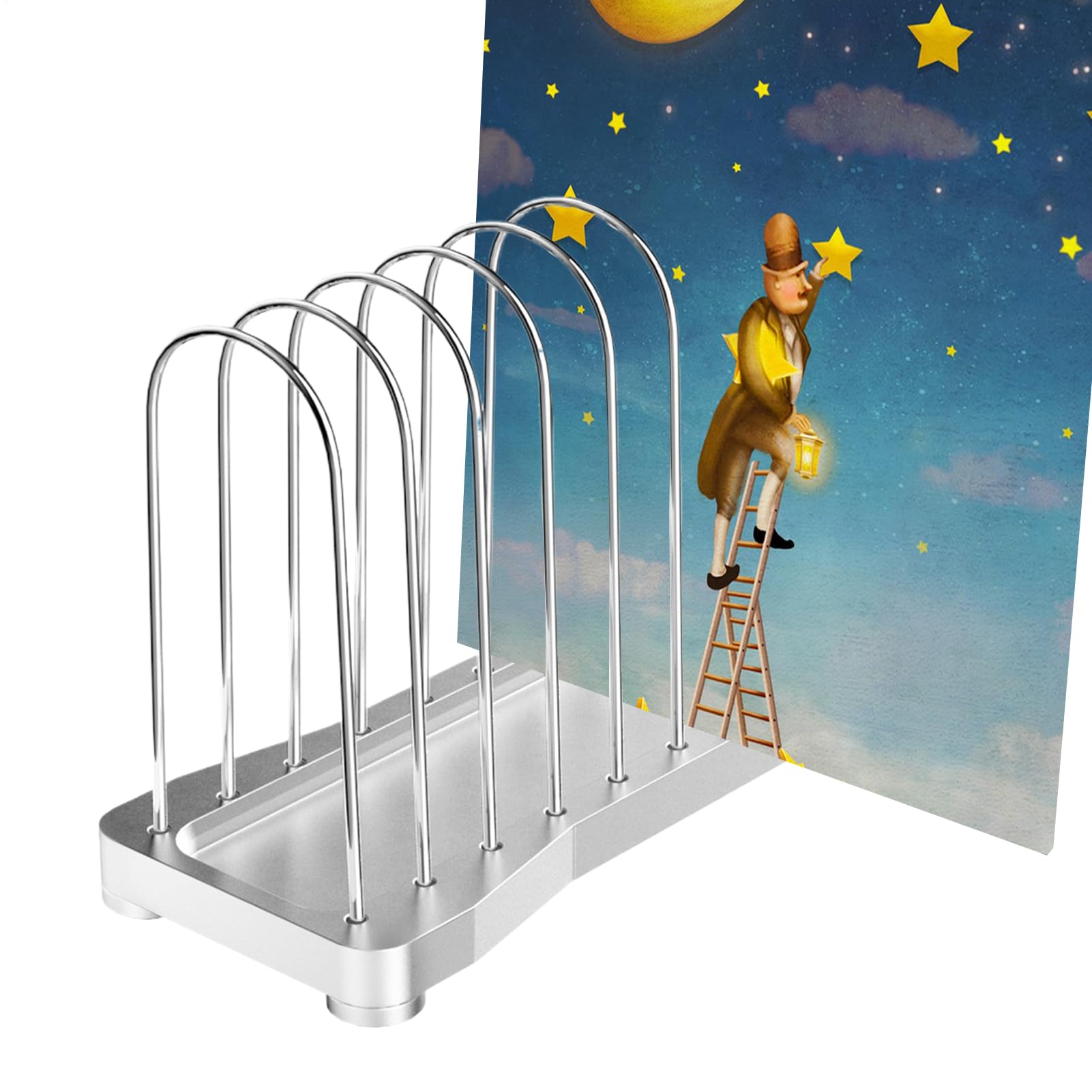 Organizador de mesa moderno en metal texturizado para despachos y salones