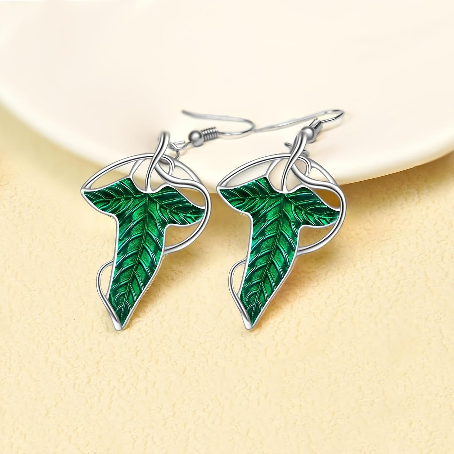 2 Pairs Lord of The Rings Arwen Evenstar Earrings, Cubic Zirconia, Elvish Jewelry for Women