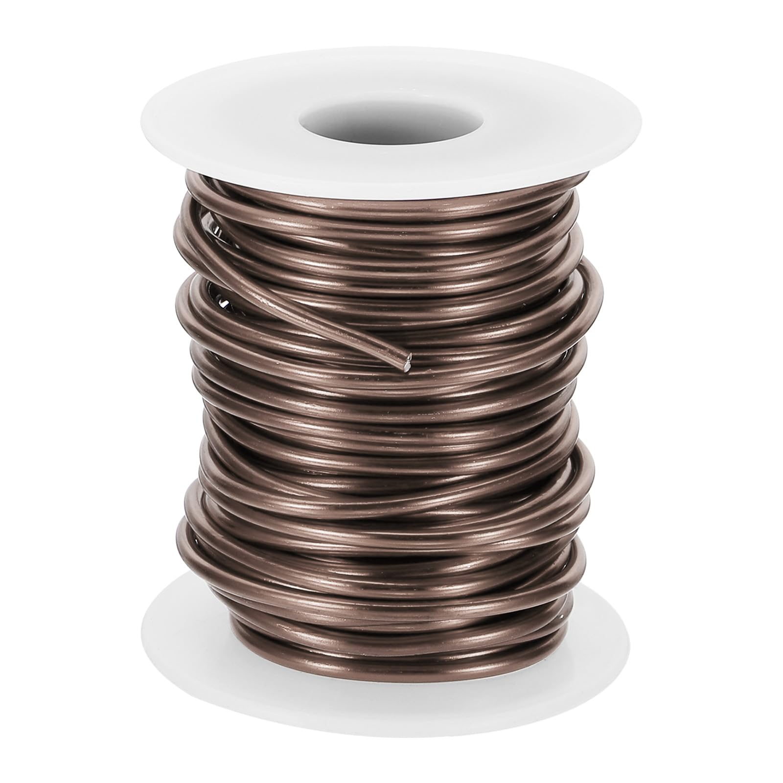 PATIKIL 10 Gauge 2.5mm Aluminum Craft Wire, 32.8Ft Metal Wire Armature Bendable Wire for Jewelry Making Metal Wrap DIY Brown
