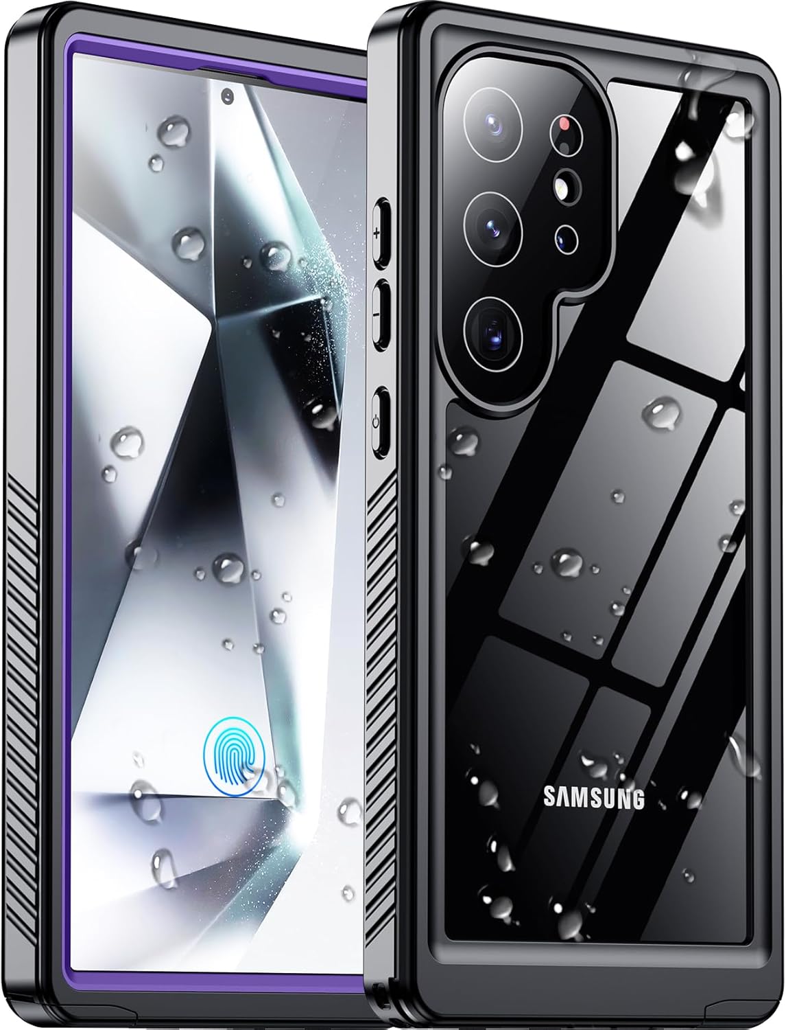 2025 New for Samsung Galaxy S24 Ultra Case Waterproof, [Built-in Camera & Screen Protector][Military Grade Shockproof][IP68 Underwater][Dustproof][Dropproof] Full Body Phone Case for S24 Ultra 6.8"