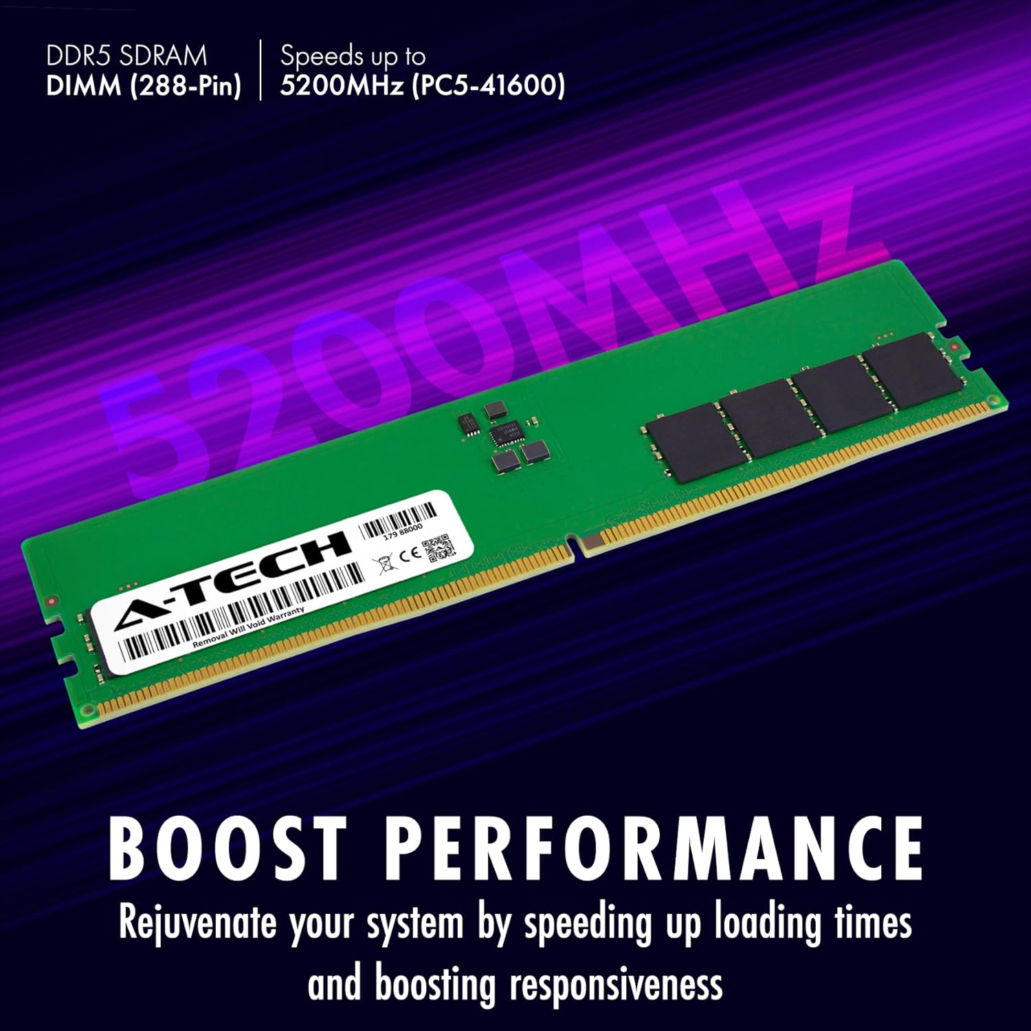 Graphic showing 'Boost Performance' with RAM module