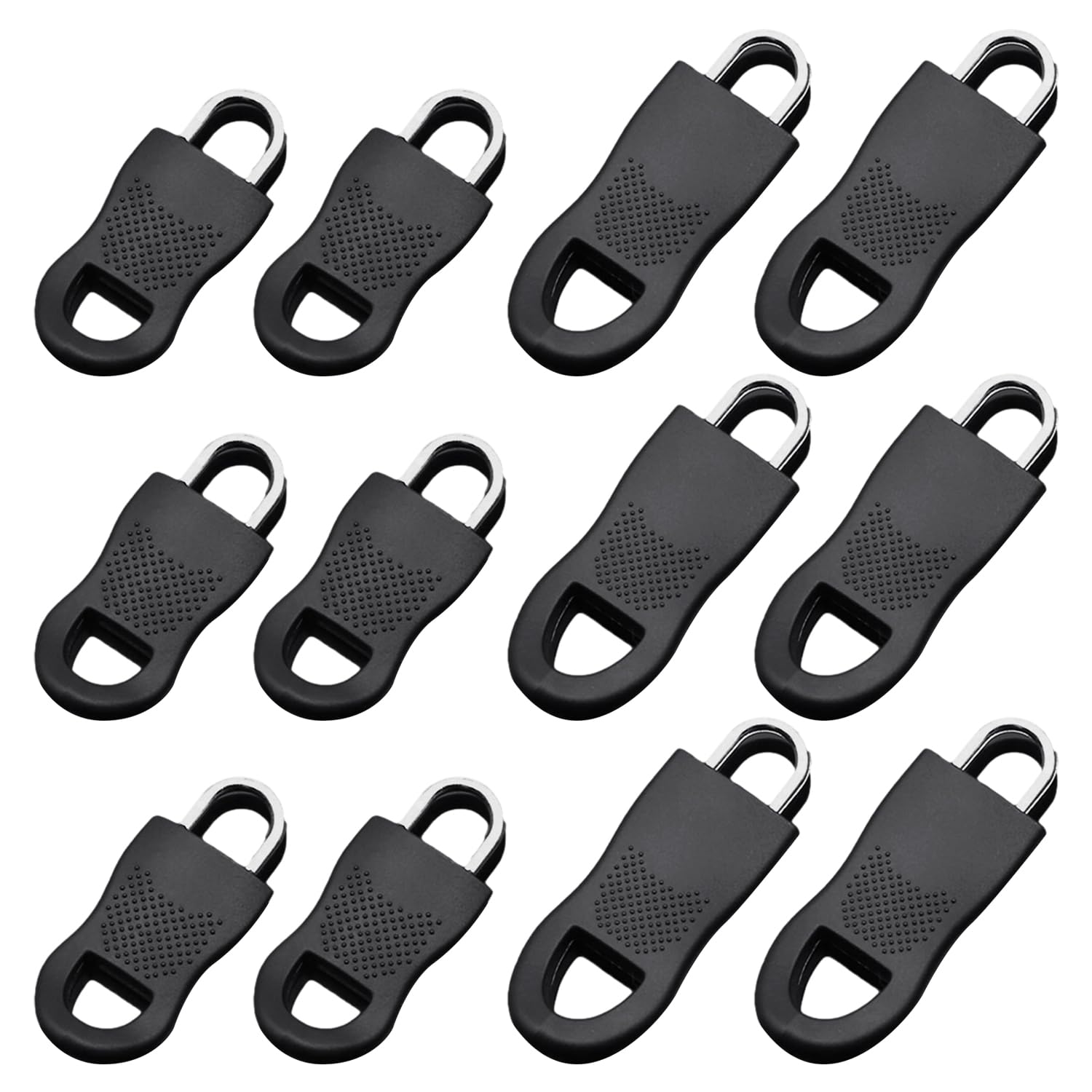 12 Linguette Di Copertura Per Cerniere - Ricambio Antiscivolo Per Borse, Zaini, Vestiti - Foto 5