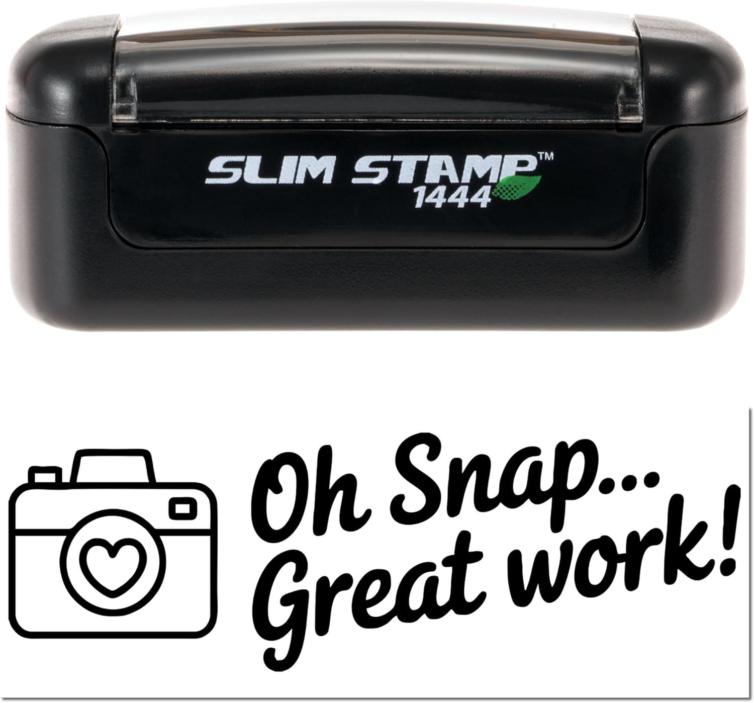 Mini Snap Great! Pre-Inked Compact Stamp for Elementary School Teachers, Teacher Grading, Homework Checks, Positive Feedback, Pocket-Size Self-Inking, Quick-Dry Impression