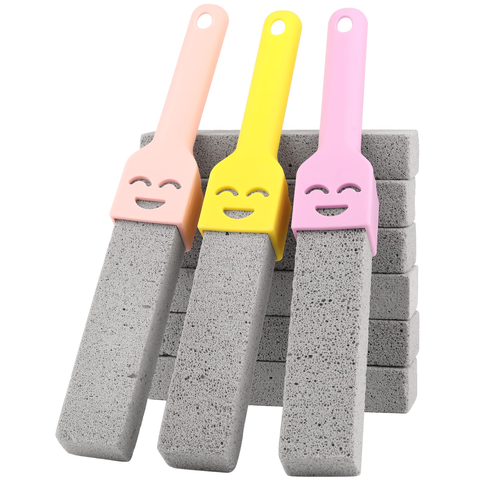 9 Stück Bimsstein toilette, Bimsstein Reinigungsstein mit 3 Griff | Cleaning block wc, Bimsstein wc bimsstein toilettenreiniger, Pumice Stone Toilet für Toilette, Bad, Waschbecken
