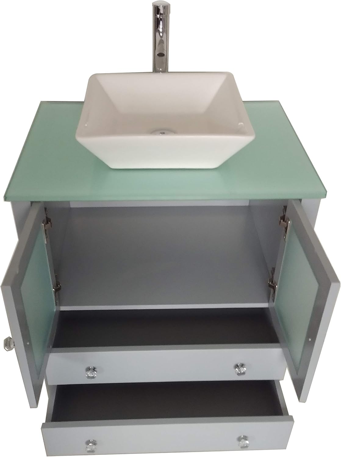 Exclusive Discount 🔥 30 Freestanding Wooden Modern Bathroom Vanity Ceramic Sink Vessel Set Bathroom Mirror Included (Grey) Get Special Price 30 Freestanding Wooden Modern Bathroom Vanity Ceramic Sink Vessel Set Bathroom Mirror Included (Grey)