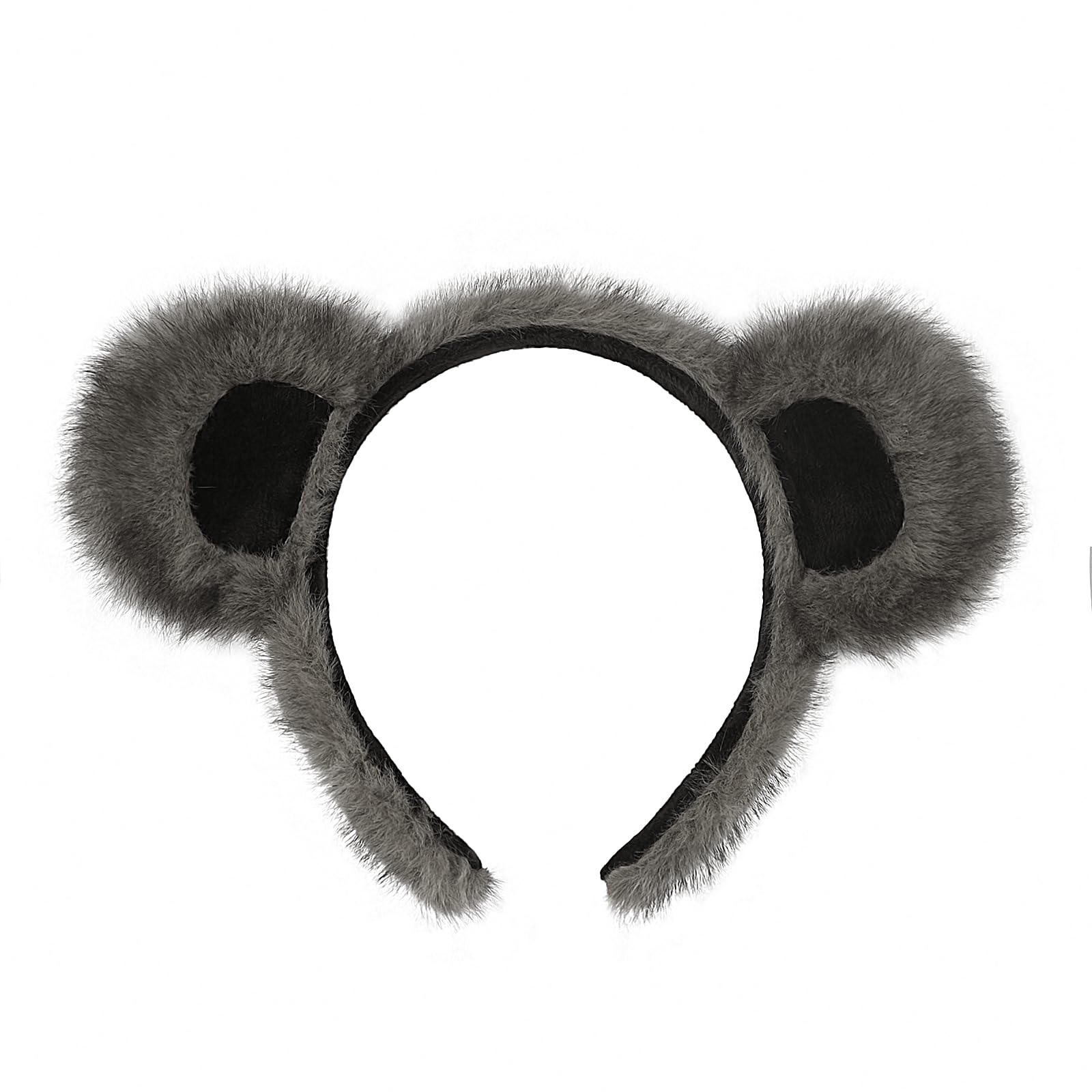 FakeFace 2Pcs Lovely Bear Ears Headband Furry Animal Ears Headband Animal Hairbands Costume for Halloween Party Easter Carnival Accessories - Image 4