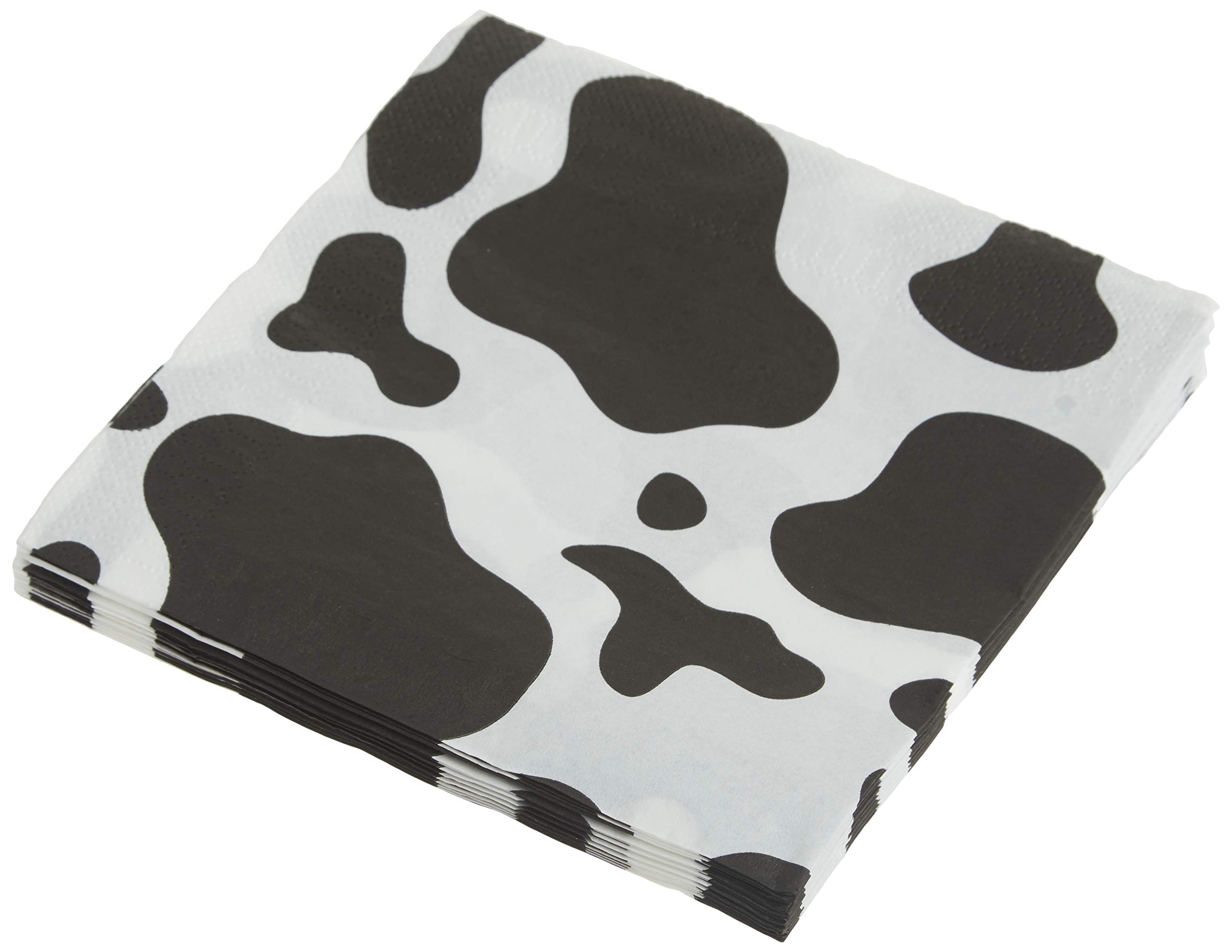 Buy Beistle 16 Piece Cow Print Paper Napkins for Barnyard Animal Farm