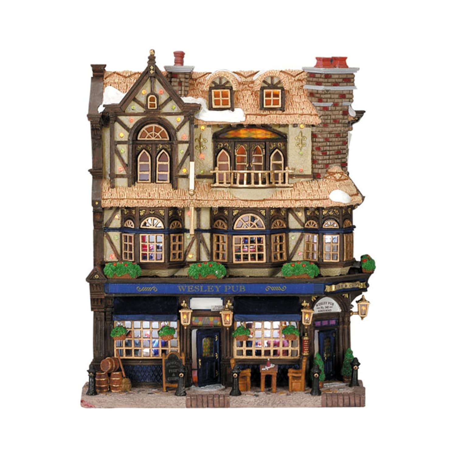 CASETTA ILLUMINATA A LED PRESEPE VILLAGGIO NATALE LEMAX - WESLEY PUB 45099