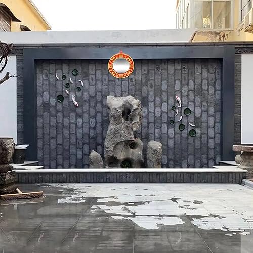 Miniatura 4 de Feng Shui - Espejo cóncavo Bagua de 8 pulgadas, protección contra energía dañina activa del sutra del corazón, accesorios para el hogar (5 pulgadas)