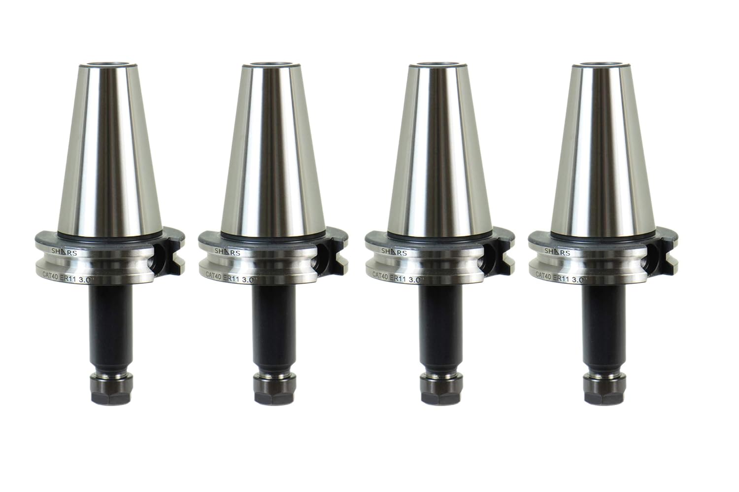 Tegara CAT40 ER11 Collet Chuck Tool Holder, 4" Projection Length, G2.5 20000 RPM 202-1499G P[
