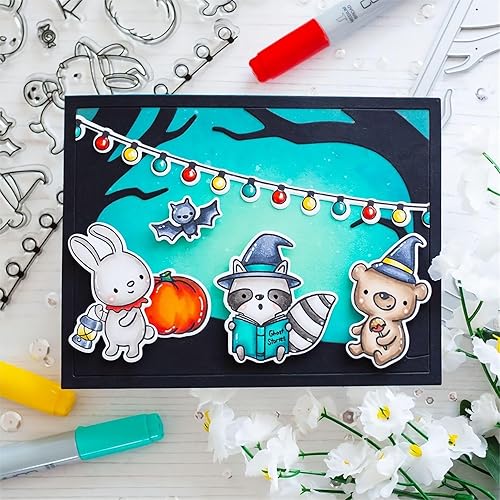 Miniatura 3 de Juego de sellos y troqueles transparentes para fiesta de Halloween, para hacer tarjetas, plantillas de corte para álbumes de recortes, álbum de