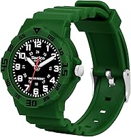 Vista 7 de Reloj analógico para niños, resistente al agua, para enseñar el tiempo, para niños y niñas, correa suave para aprender