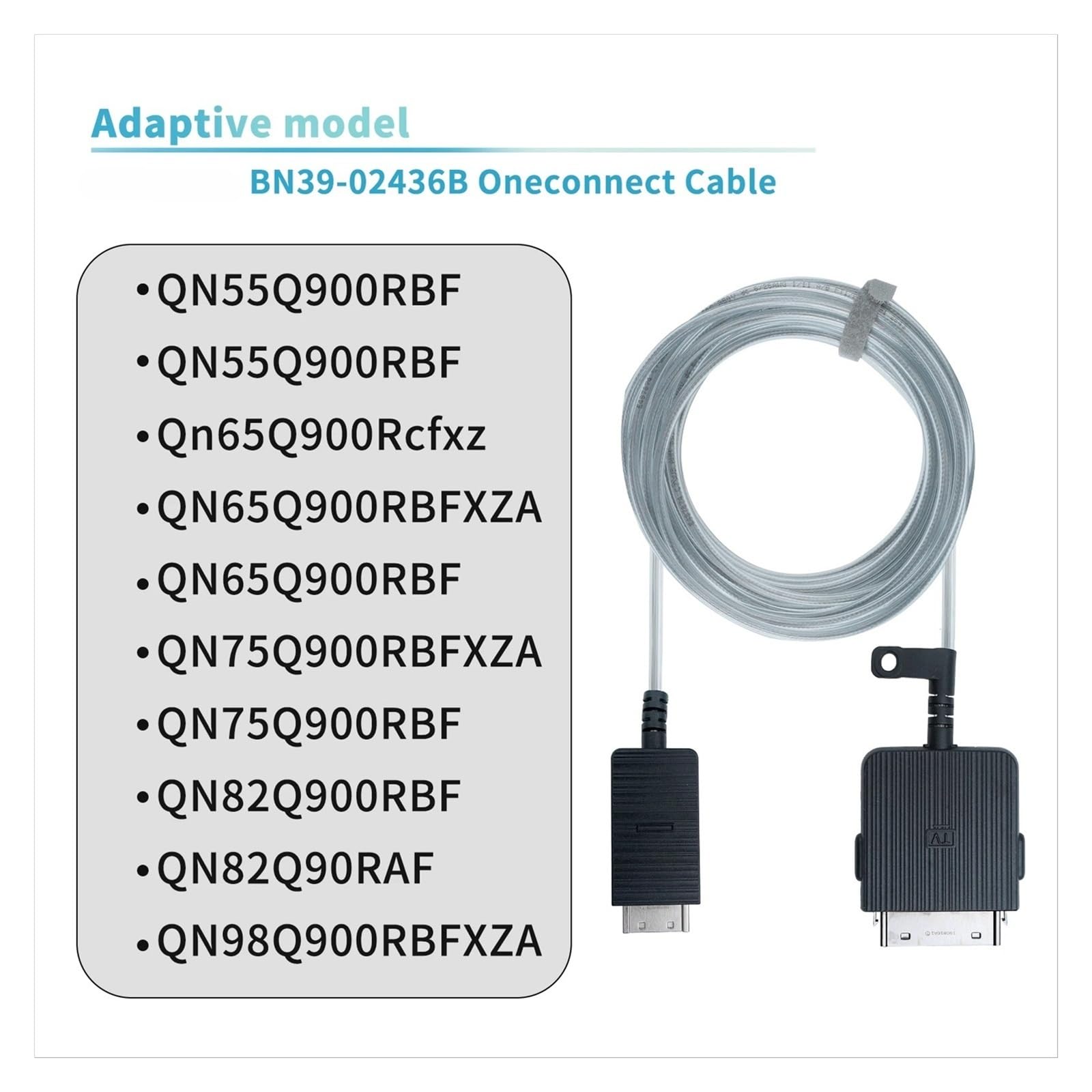 Câble One Connect BN39-02436B 5 m, Compatible avec Samsung QN75Q900RBF