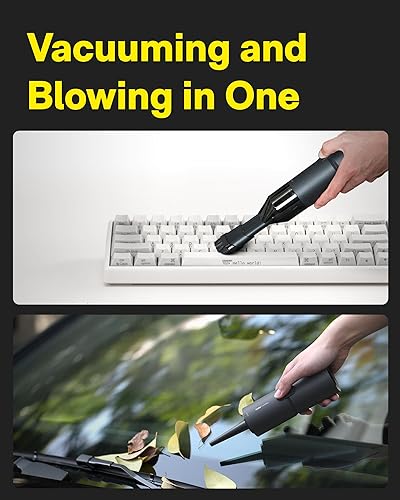 Miniatura 4 de HOTO Aspiradora de mano inalámbrica, aspiradora de escritorio, aspirador de aire eléctrico comprimido, succión de 15000 Pa, 4 en 1, portátil,