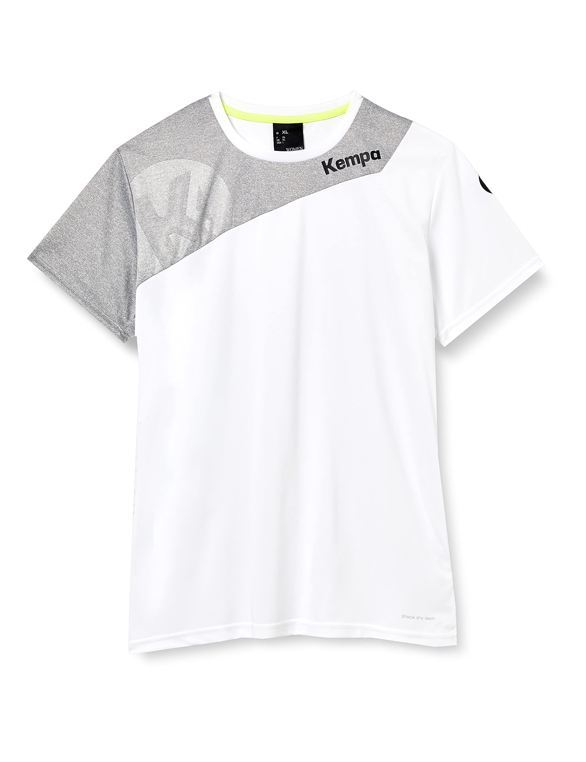 Kempa Boys Core 2.0 Jersey Ladies Jersey - White/Dark Grey Melange, XS