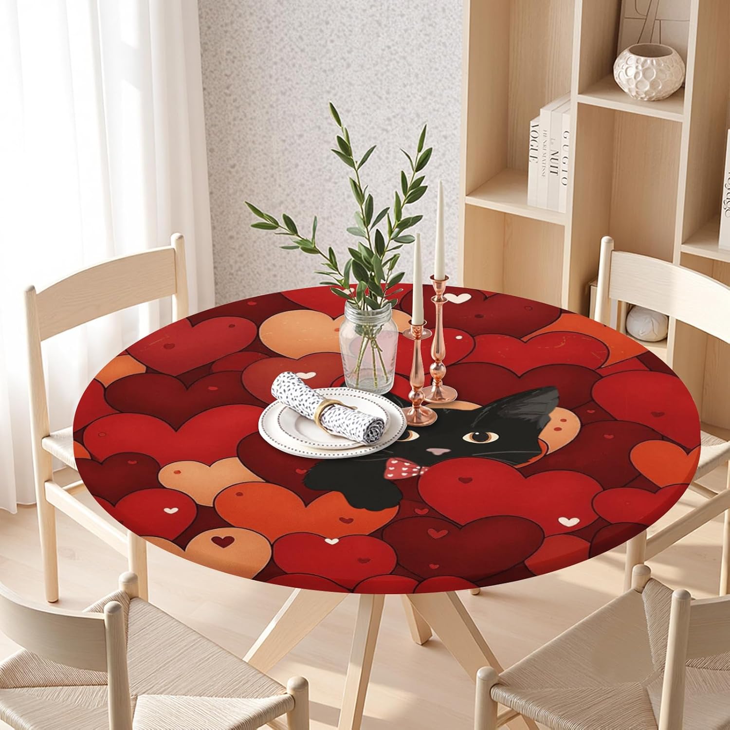 Toalha de mesa redonda para o Dia dos Namorados com borda elástica, resistente à água, limpável, Dia dos Namorados, corações do amor, gato preto, capa de mesa para mesa elástica… em promoção! Veja a oferta e mais achadinhos de Linhas, Kits & Presentes 8 Hoje é o melhor dia para comprar Toalha de mesa redonda para o Dia dos Namorados com borda elástica, resistente à água, limpável, Dia dos Namorados, corações do amor, gato preto, capa de mesa para mesa elástica… com aquele preço maroto! Promoção! Aproveite a oferta! 8