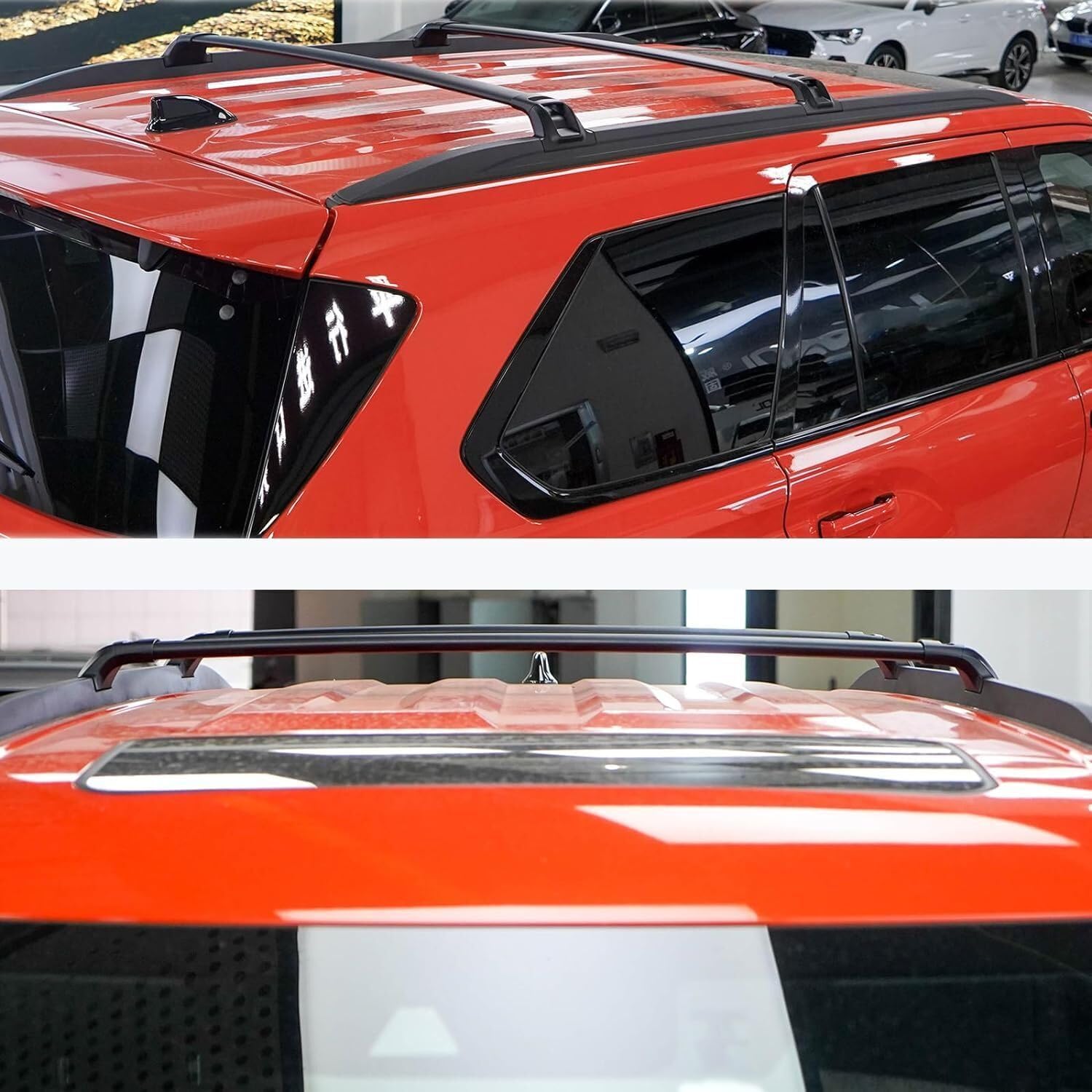 Cross Bars Aluminum Compatible with Sequoia 2023 2024 Corssbar Car Roof Rack Cargo Carrier Black