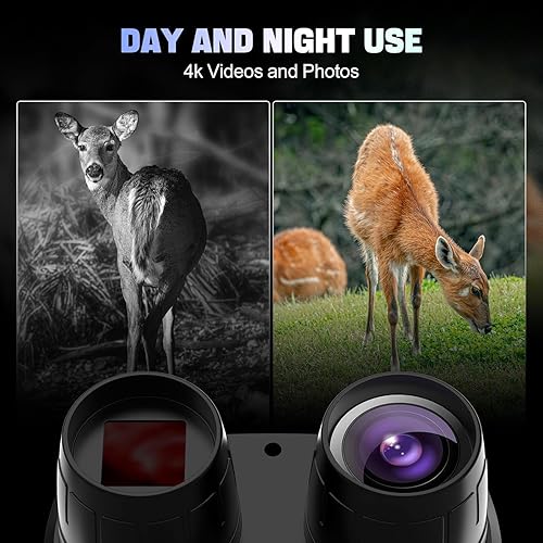 Miniatura 9 de QUTOGO Binoculares de visión nocturna 4K, gafas de visión nocturna para adultos, visión nocturna infrarroja digital que puede guardar fotos y videos