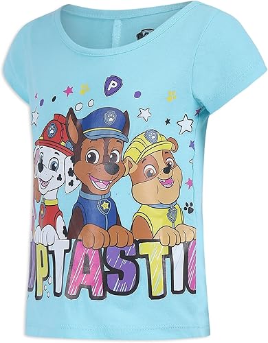 Miniatura 2 de Paw Patrol Nickelodeon - Camiseta de manga corta para niñas y niños pequeños