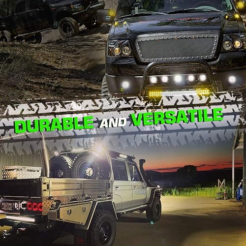 Miniatura 5 de 2 luces LED de 48 W y 3 pulgadas, luces de conducción todoterreno, combo de inundación, barras de luz LED, luces antiniebla, luz de trabajo LED