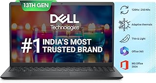 Dell Inspiron 3530 Thin & Light Laptop, 13th Gen Intel Core i5-1334U Processor, 8GB, 512GB SSD, 15.6" (39.62cm) FHD Displa...
