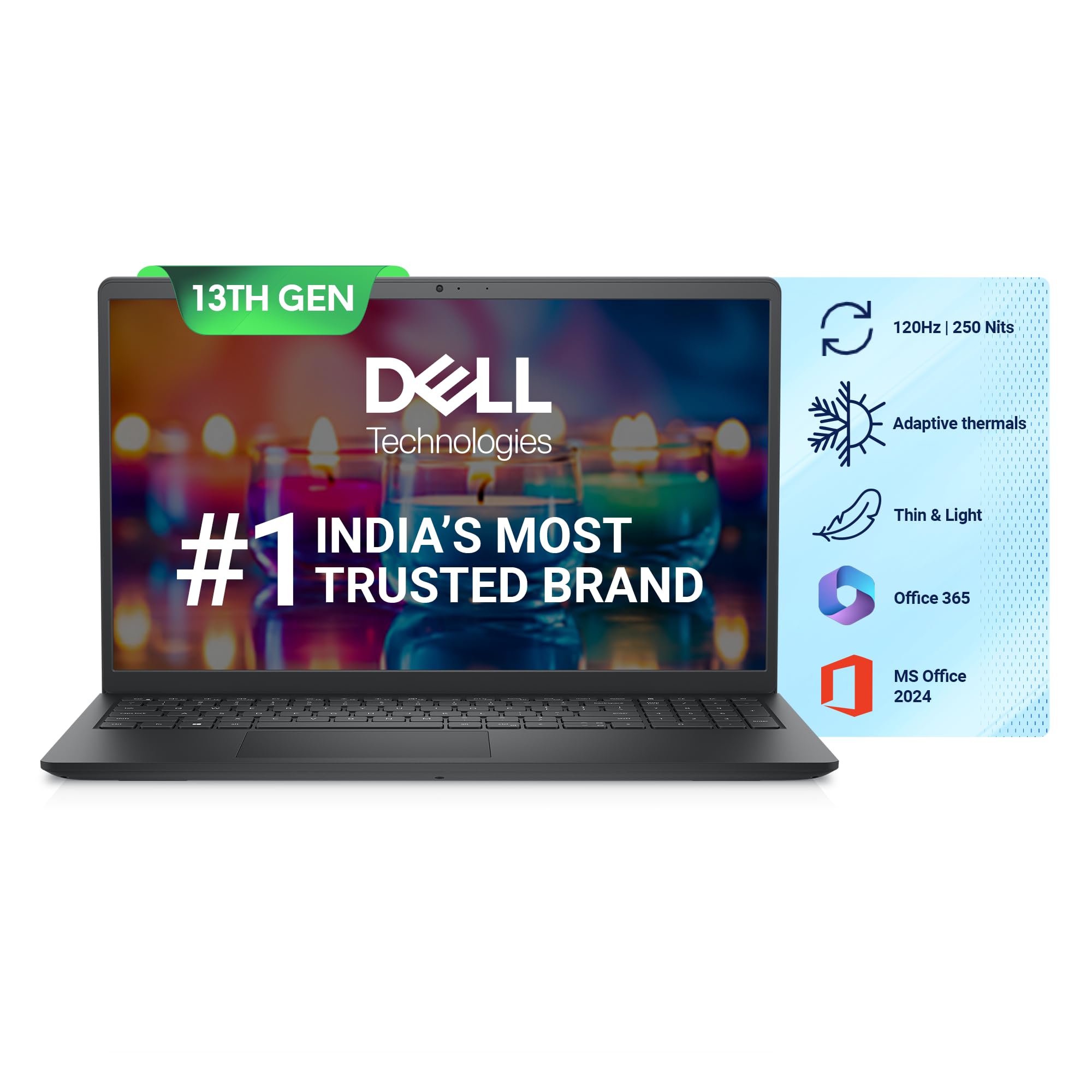 Dell Inspiron 3530 Thin & Light Laptop, 13th Gen Intel Core i5-1334U P
