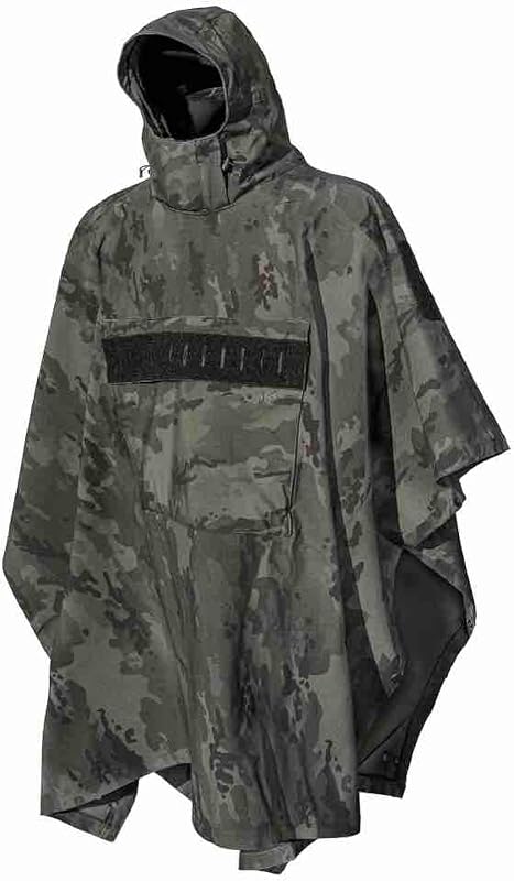 PonchoVilla Tactical Poncho, Waterproof Breathable Military Rain Gear, Softshell, Heavy Duty & Packable