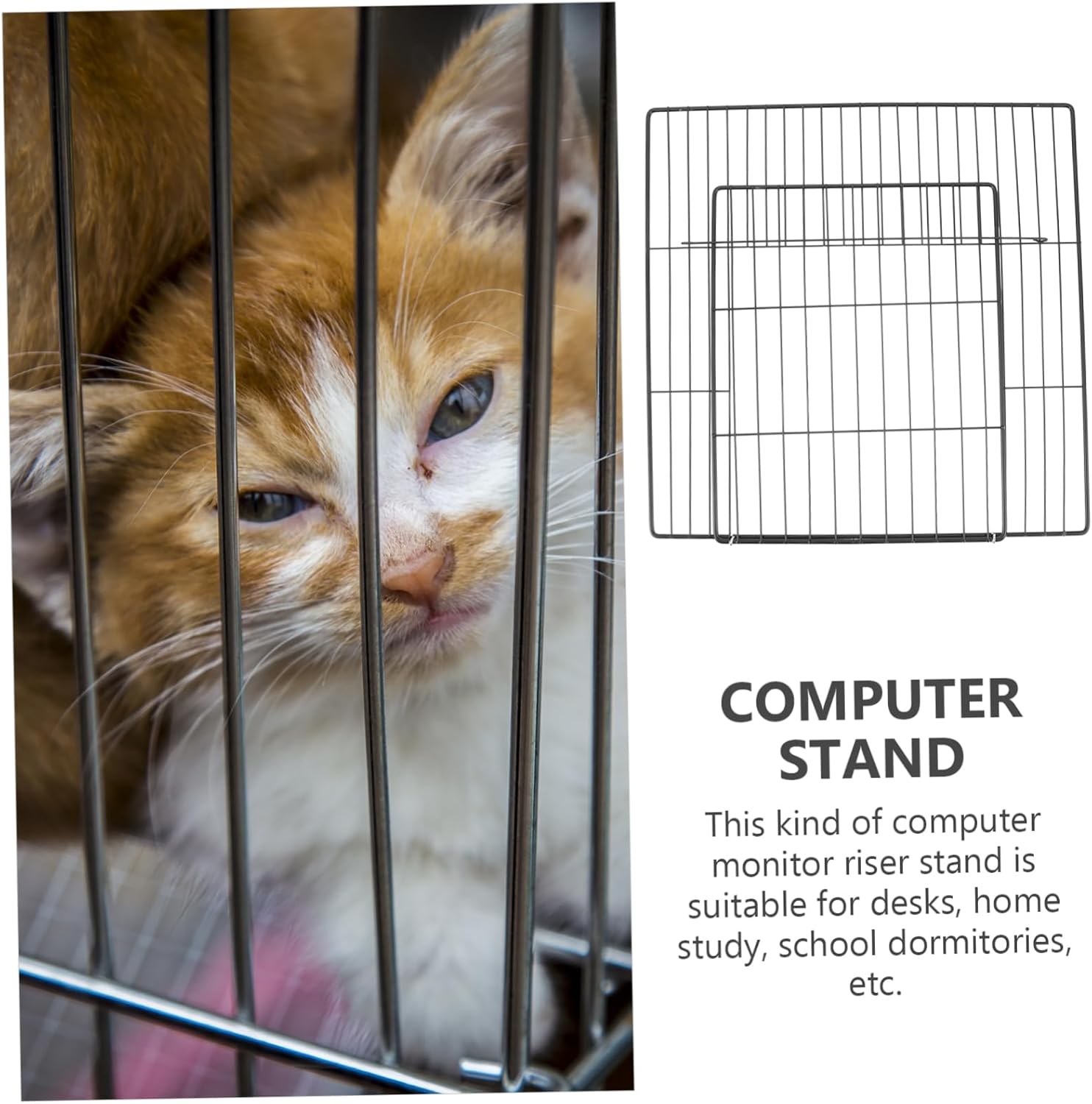 BESPORTBLE Cage Door for Cats Dogs Rabbits Metal Exercise Fence to Install/disassemble Smooth Mesh Small Pet Playpen