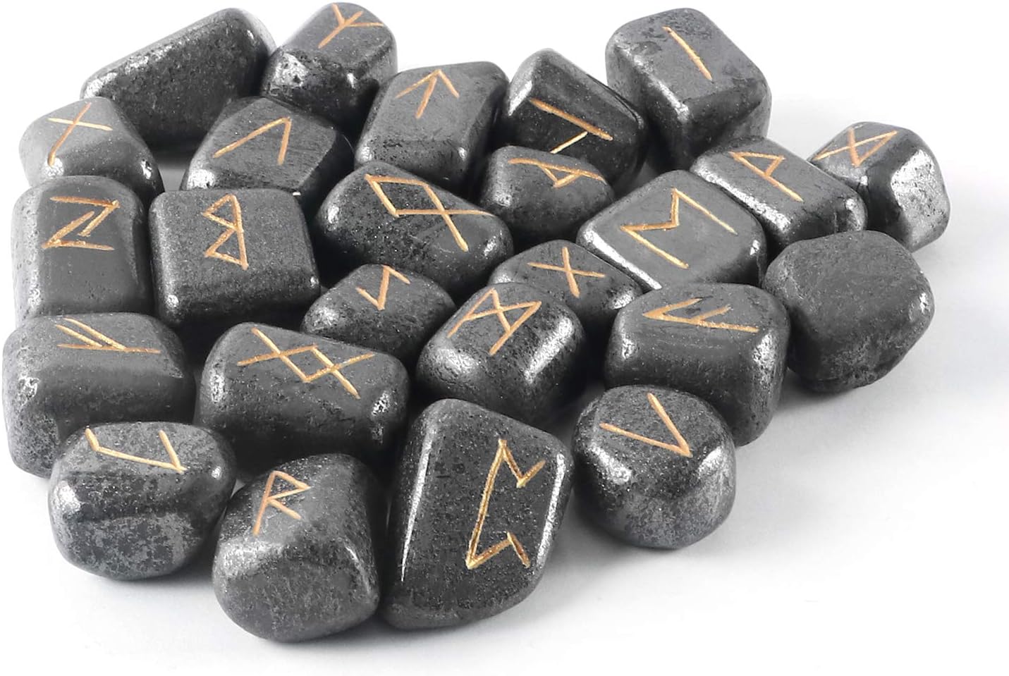 cosynee Healing Gemstone Rune Stones with Pouch (Lapis Lazuli) : Home & Kitchen