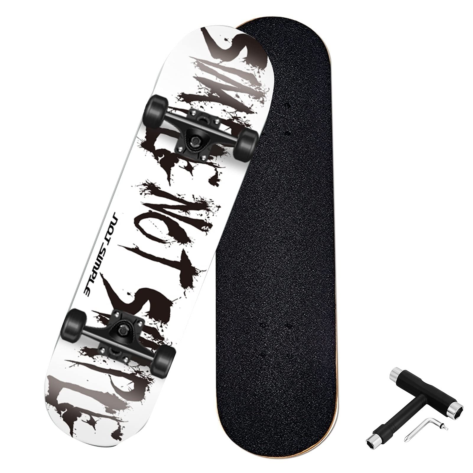 Amazon.co.jp: スケートボード スケボー 耐磨耗に優れ 人体工学による