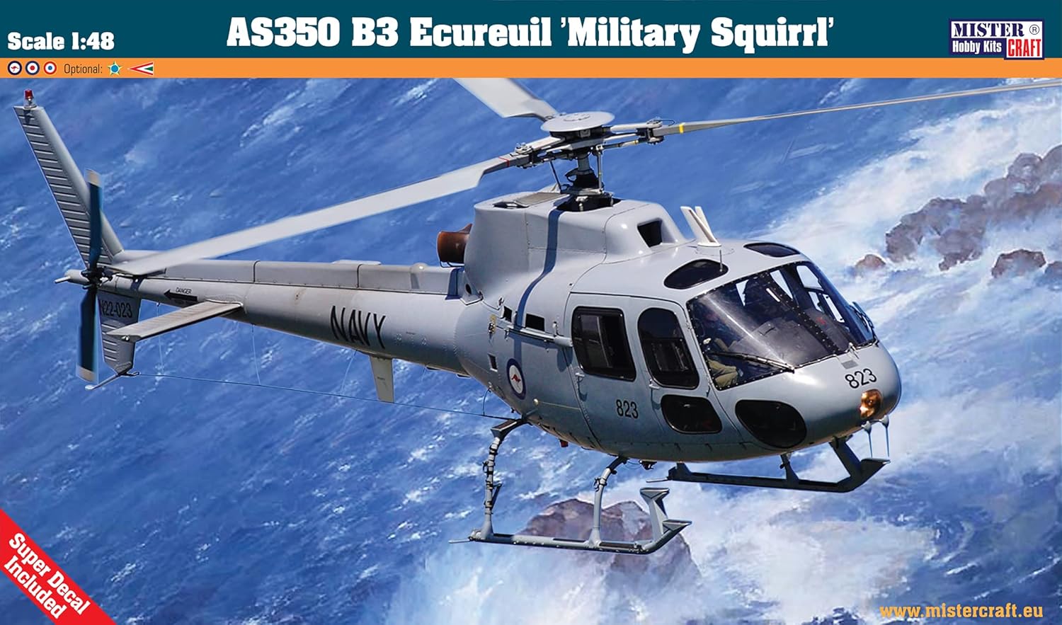 MISTER CRAFT HOBBY KITS 1:48 AS-350 B3 Ecureuil Military Squirrl