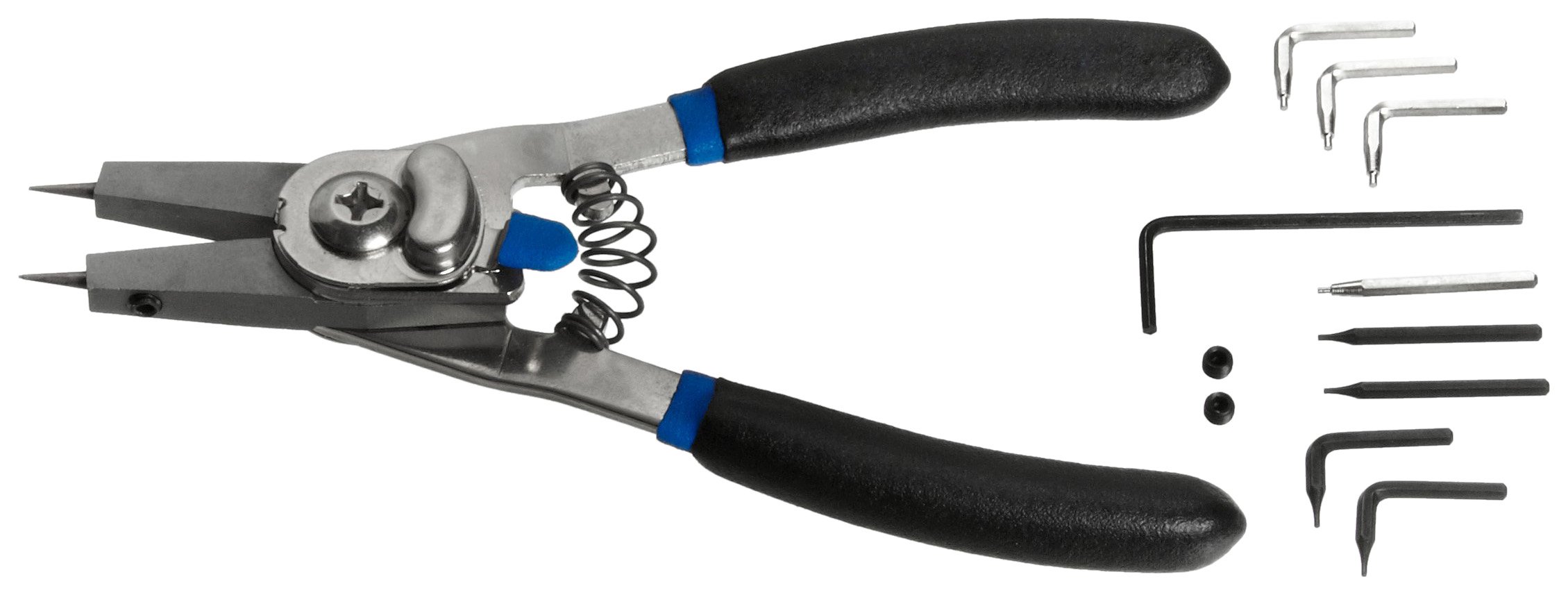 Martin P1421 Quick Switch Retaining Ring Plier with Straight and 90 Degree Bent Tips, For 1/4