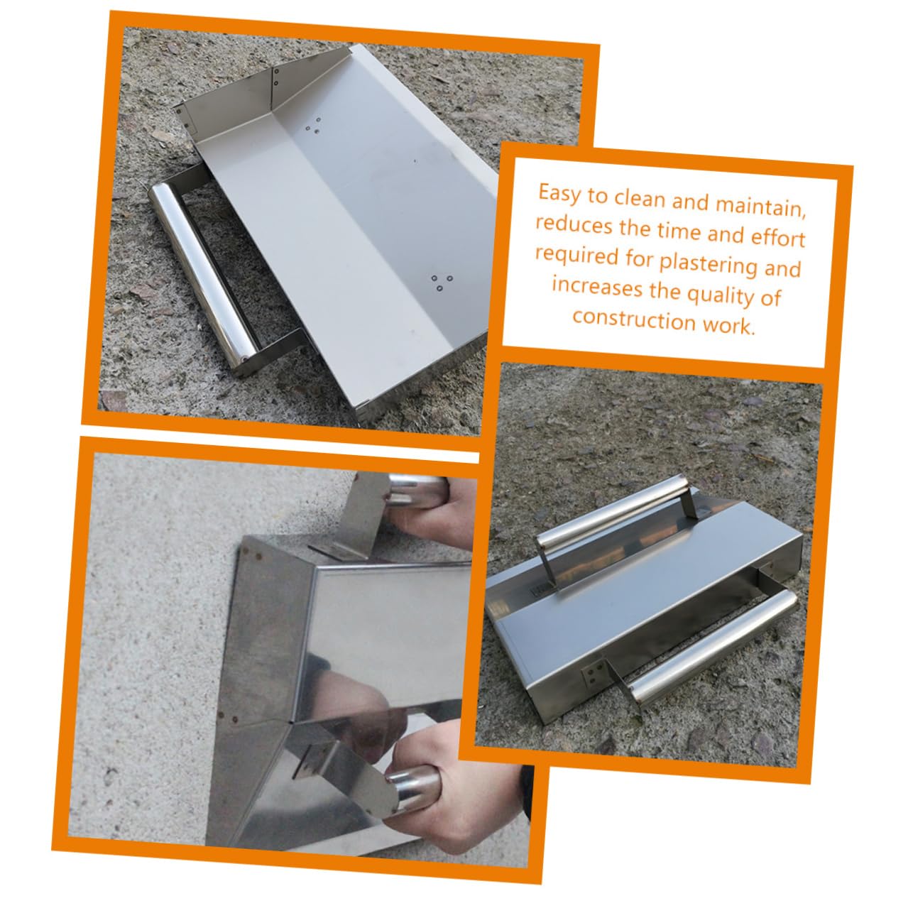 Holibanna Frattazzo Inossidabile per Intonaco e Finitura Muro Strumento Versatile per Lavori Muratura Interni Ed Esterni Design Ergonomico e Facile per Progetti da Te Alta